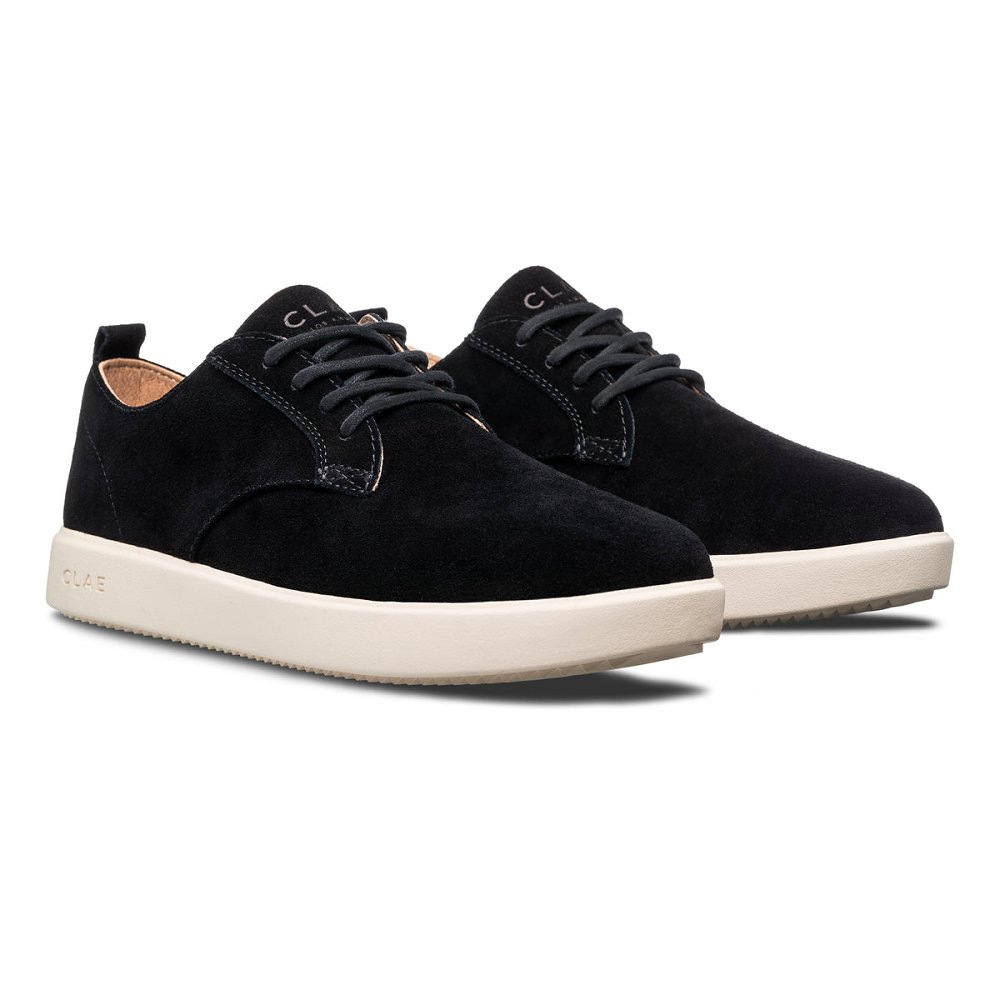 CLAE ELLINGTON DS Shoes Mens USA148-Z53 In Black Suede